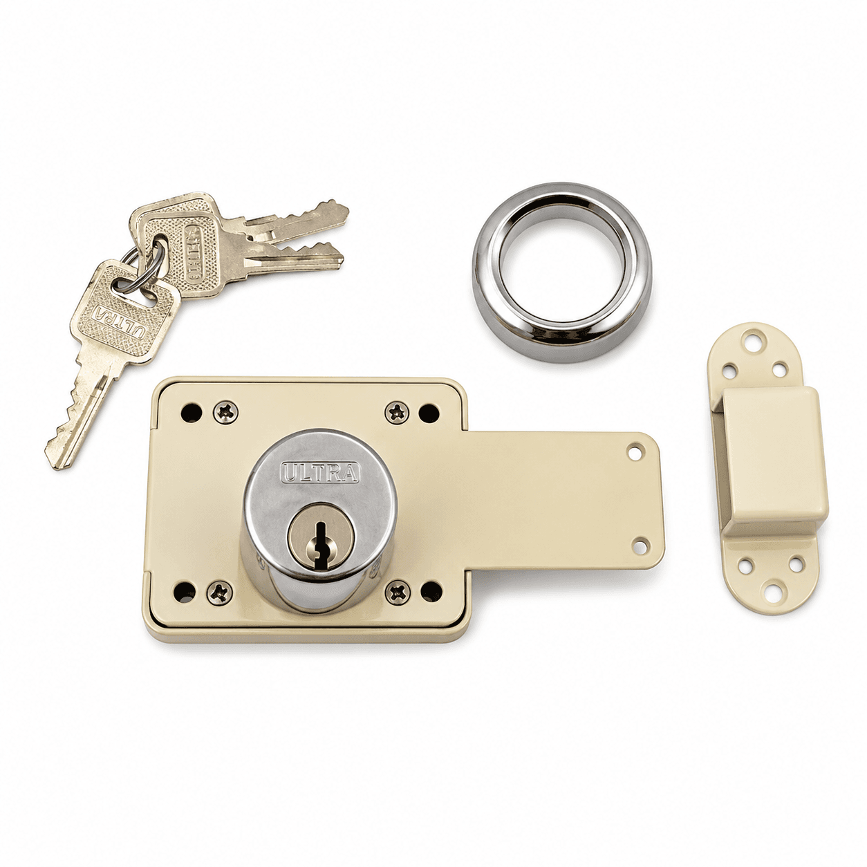 Intra Door Lock | 3 Turn Inter Door Lock | Heavy Duty Main Door Lock for Home & Office | 3 Turn Security Mechanism|Pack 1