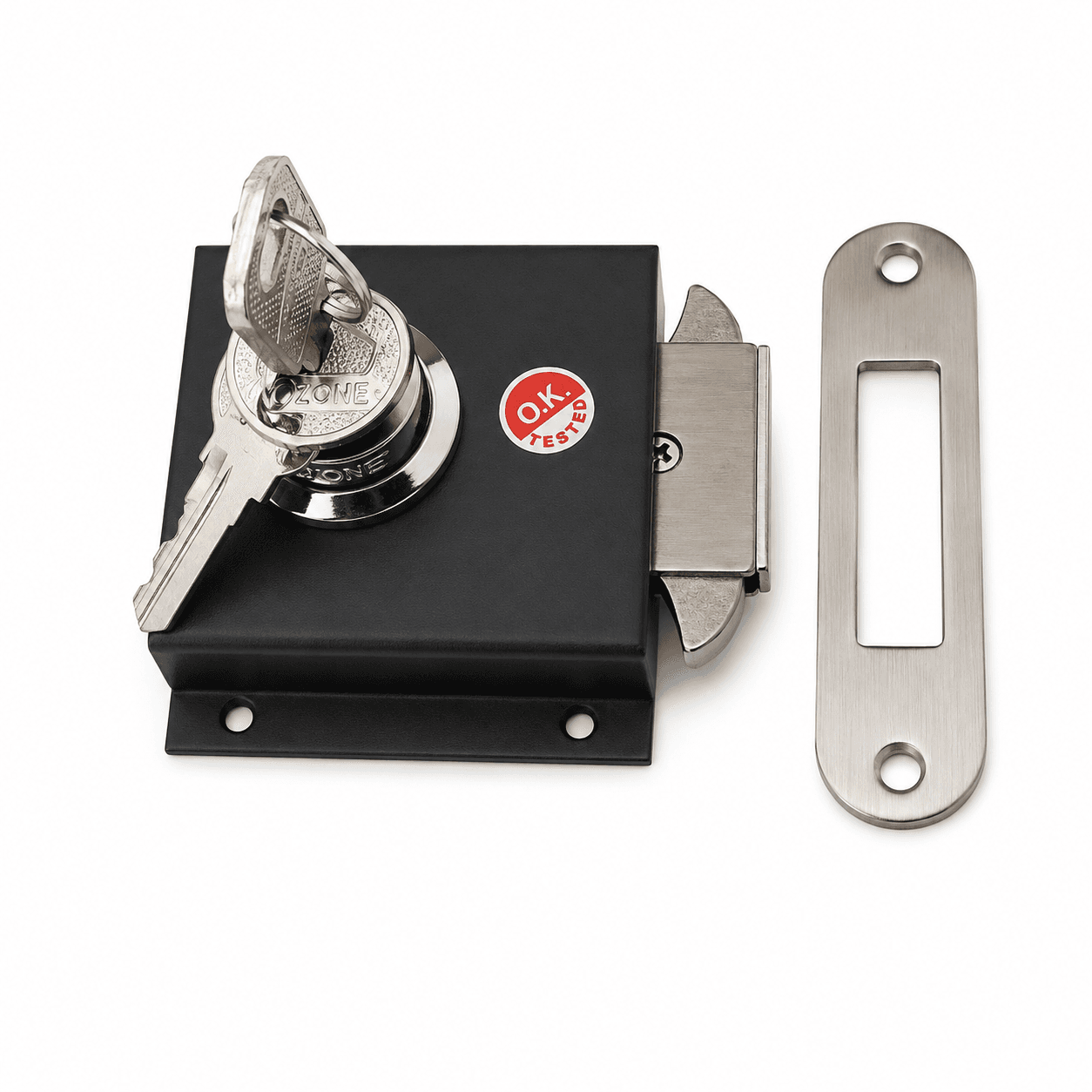 Metallic Sliding Cupboard Lock | Ultra Key | Heavy Duty Cabinet & Sliding Door Lock | Key Operated Locking System|Pack 1 image 2