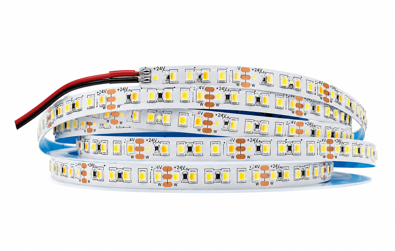 OSEAS CCT Adjustable Flexible LED Strip | Light 24V | 240 LEDs/M | 22W/M | 10mm PCB | 3000K+4000K+6500K | CRI >80 | Indoor Lighting | IP20 | 5 Meter Roll | Pack of 1