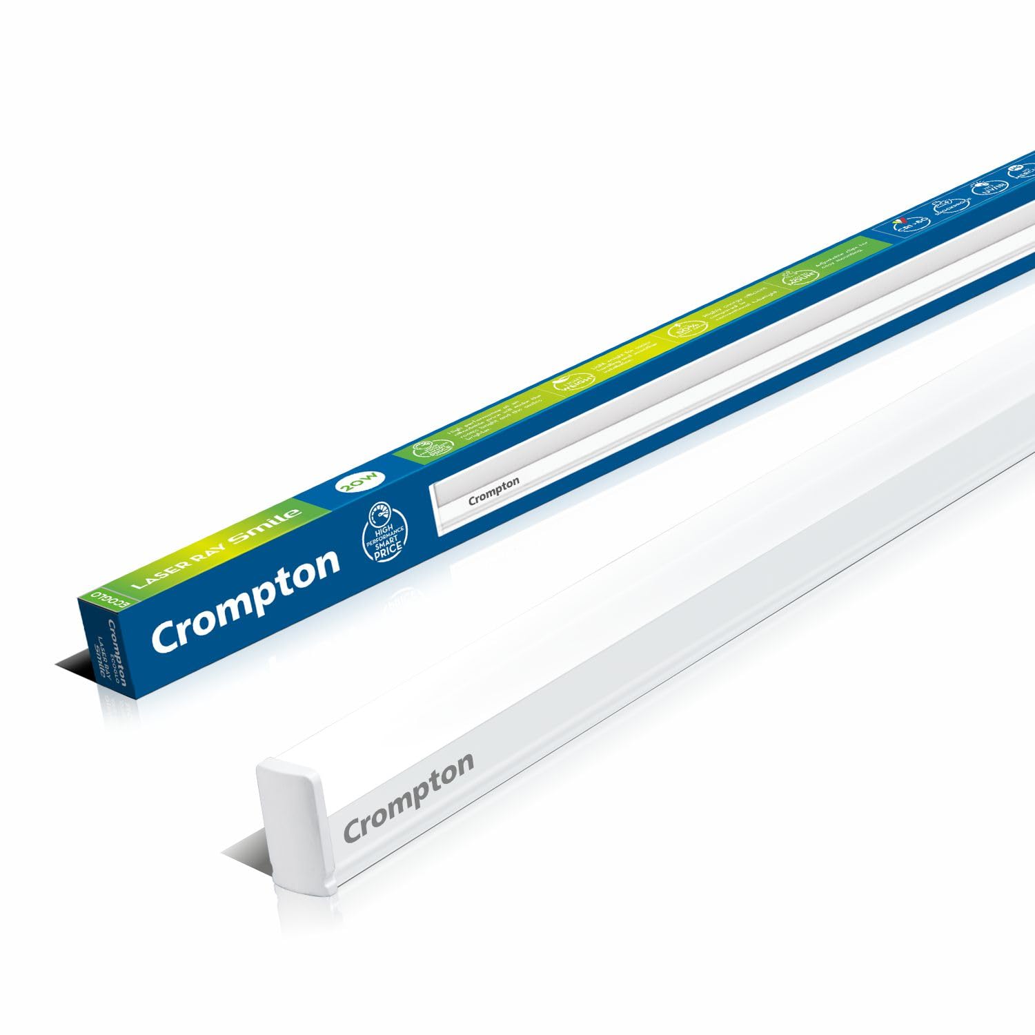 Crompton Laser Ray DMaxx LED Batten | PVC Body | Cool White | Pack of 1 image 2