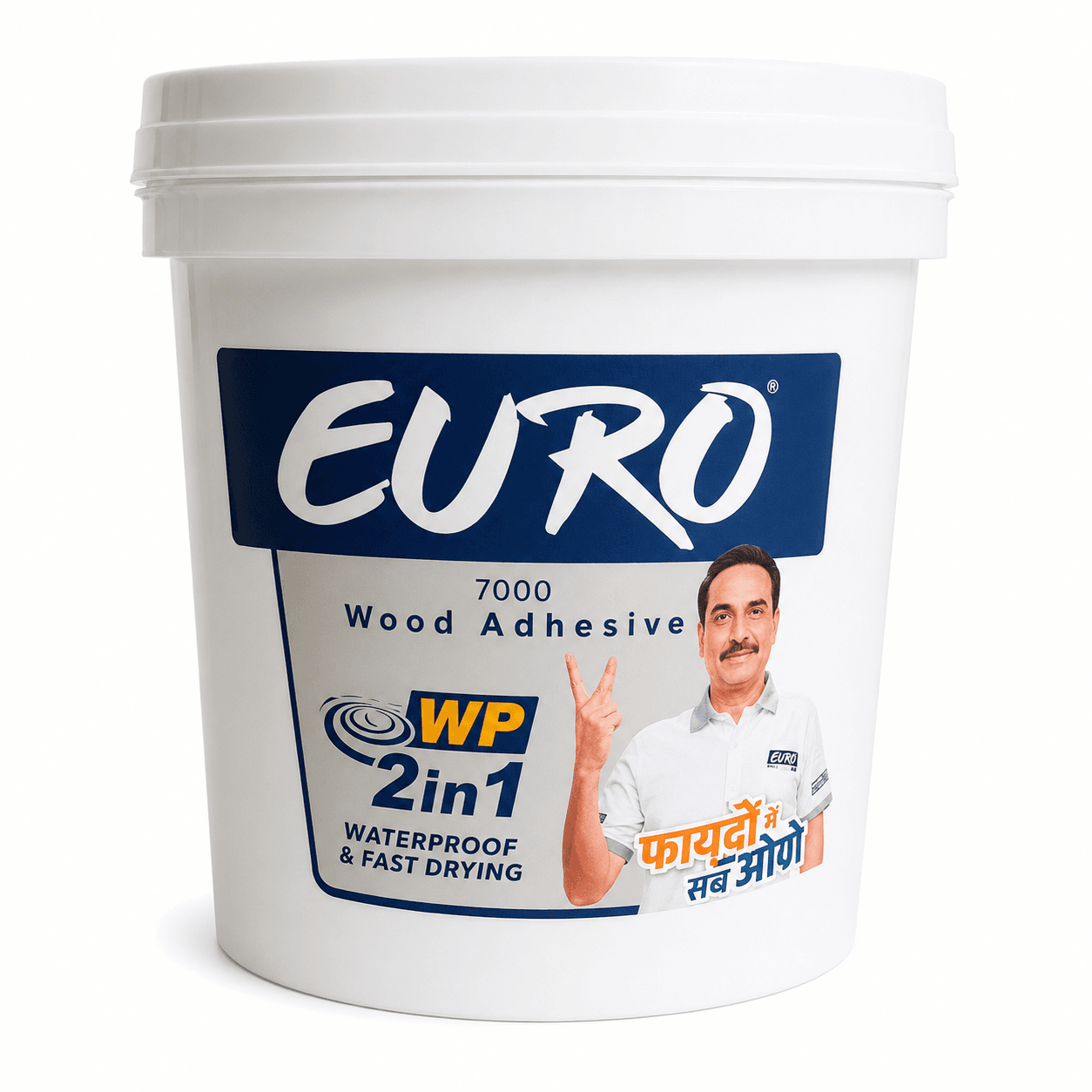 EURO WP 2-in-1 Wood Adhesive | Waterproof & Fast Drying | 1 kg | Pack of 1