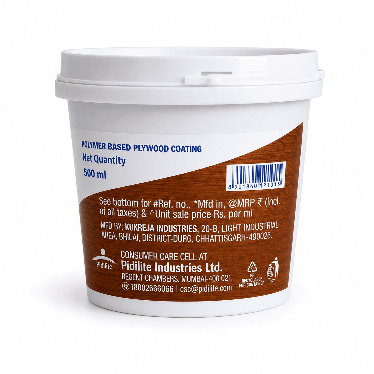 MarinEKOAT Water Resistant Plywood Coating | Polymer Based | 500 ml | Pack of 1 image 2