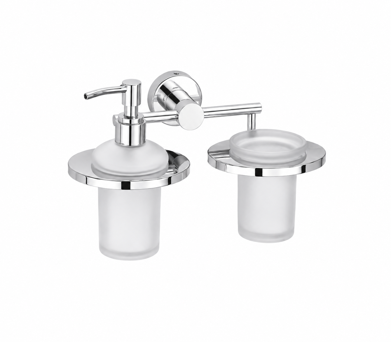 Bell Sanitary Wares | Premium Wall Mounted Tumbler Holder with Liquid Dispenser | Pack of 1