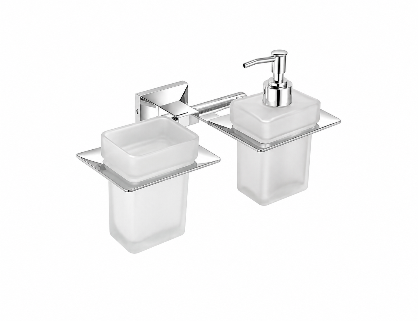 Bell Sanitary Wares | Premium Wall Mounted Tumbler Holder with Liquid Dispenser | Pack of 1 image 3