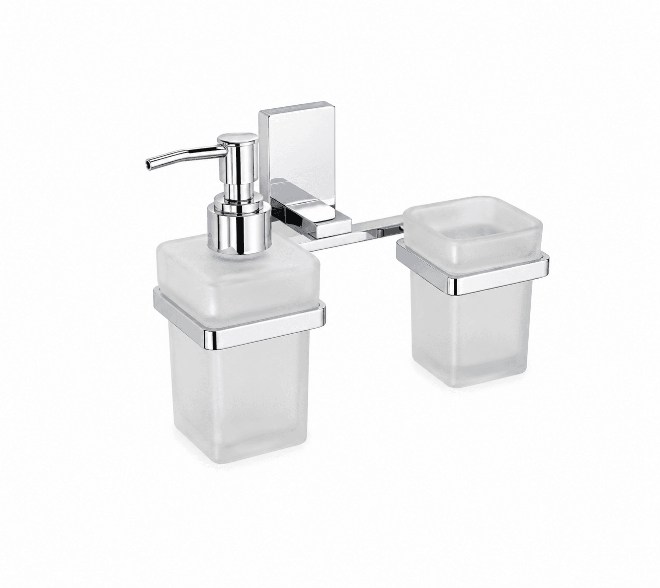 Bell Sanitary Wares | Premium Wall Mounted Tumbler Holder with Liquid Dispenser | Pack of 1 image 2