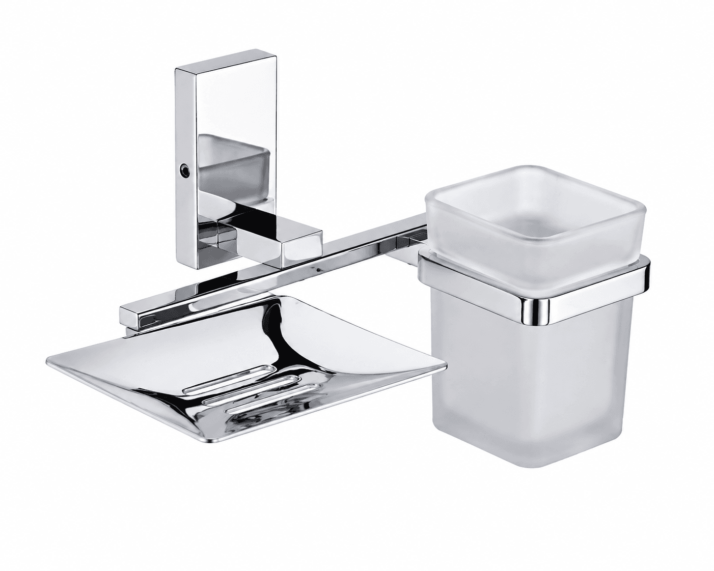 Bell Sanitary Wares | Premium Wall Mounted Tumbler Holder with Soap Dish | Pack of 1 image 2