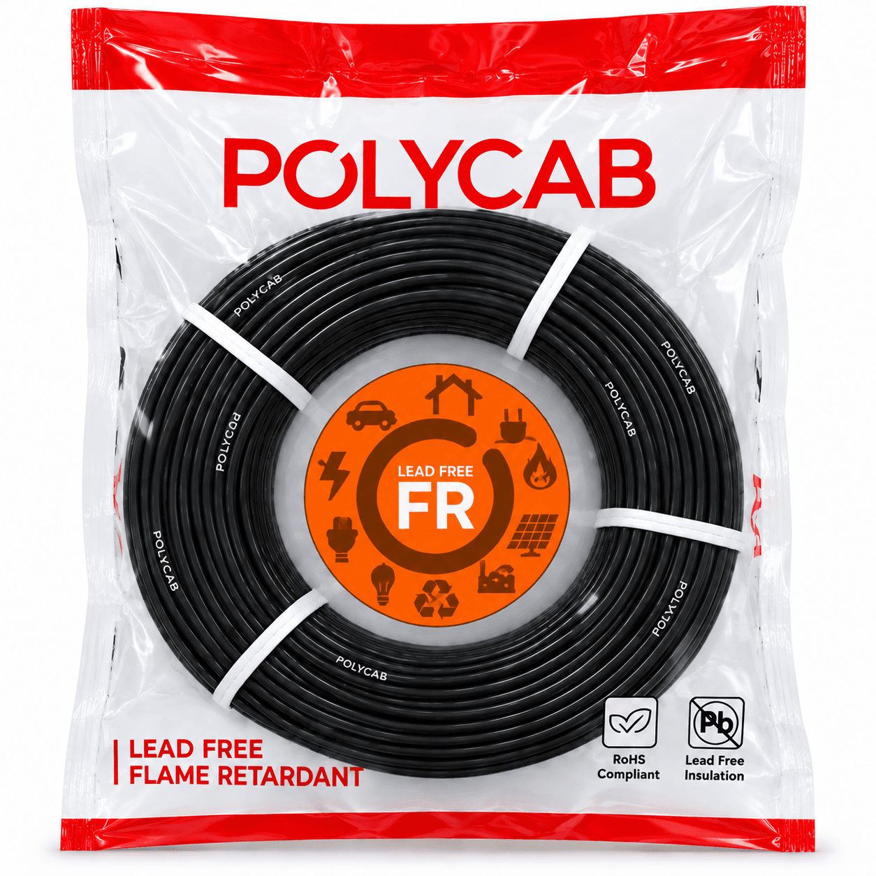 Polycab FRLF PVC Insulated Single Core Flexible Industrial Cable | 200 m | Pack of 1 image 5