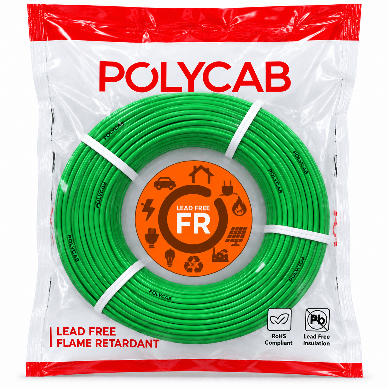 Polycab FRLF PVC Insulated Single Core Flexible Industrial Cable | 200 m | Pack of 1 image 6