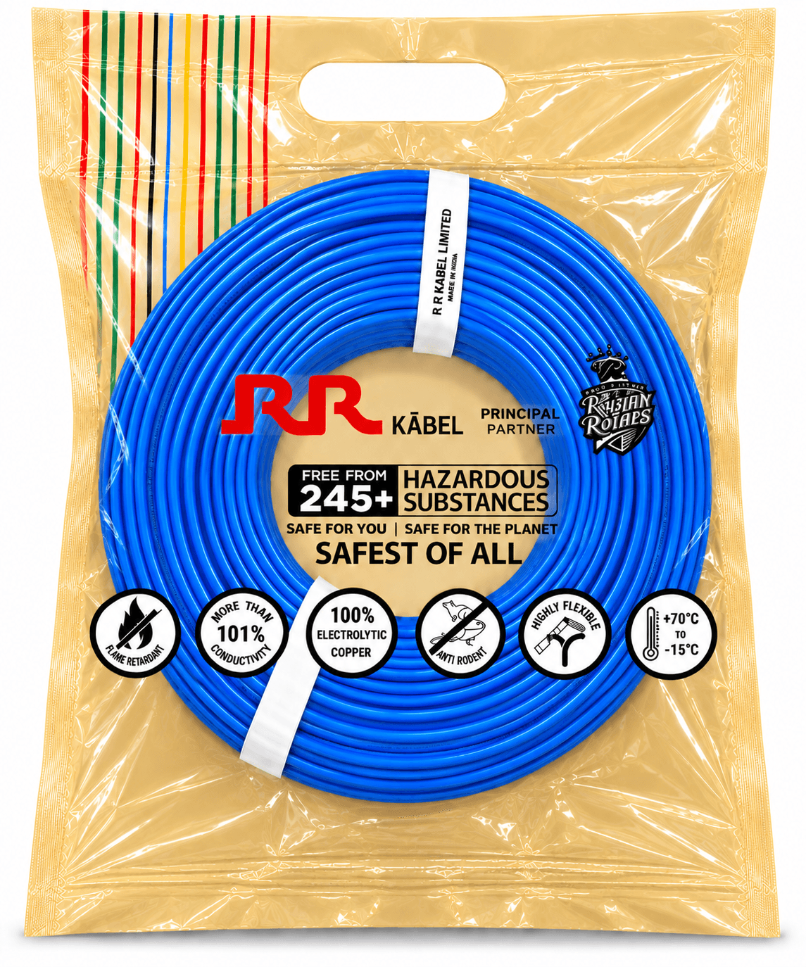 RR Kabel FR-LSH PVC Insulated Single Core Flexible Industrial Wire | 200 m | Pack of 1 image 4
