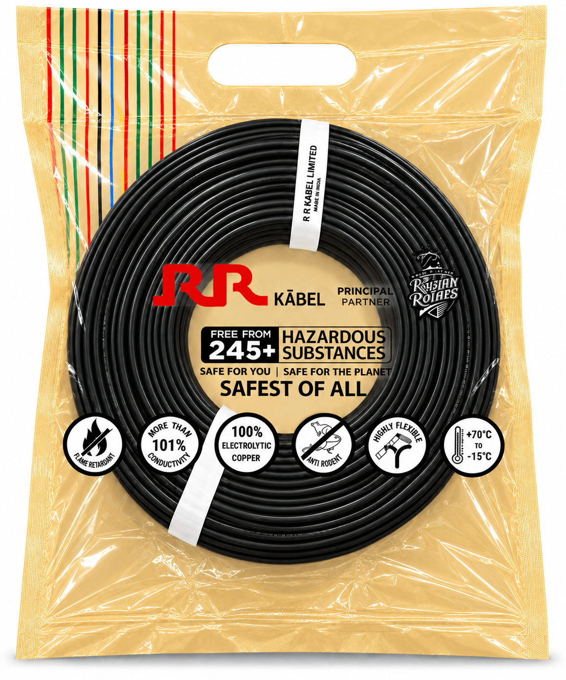 RR Kabel FR-LSH PVC Insulated Single Core Flexible Industrial Wire | 200 m | Pack of 1 image 5