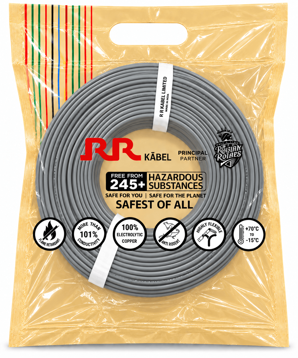 RR Kabel FR-LSH PVC Insulated Single Core Flexible Industrial Wire | 200 m | Pack of 1 image 7