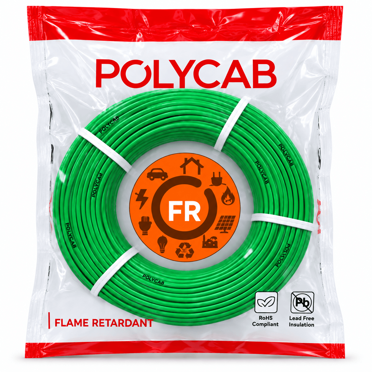 Polycab FR PVC Insulated Single Core Flexible Electrical Cable | 100 m | Pack of 1 image 4