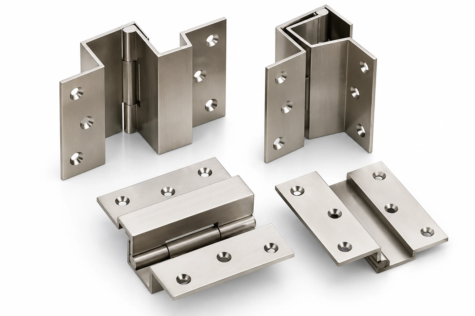 Brass Duck Hinge | SS Finish | Full Overlay | For 19 mm Cabinet Door | Pack of 1