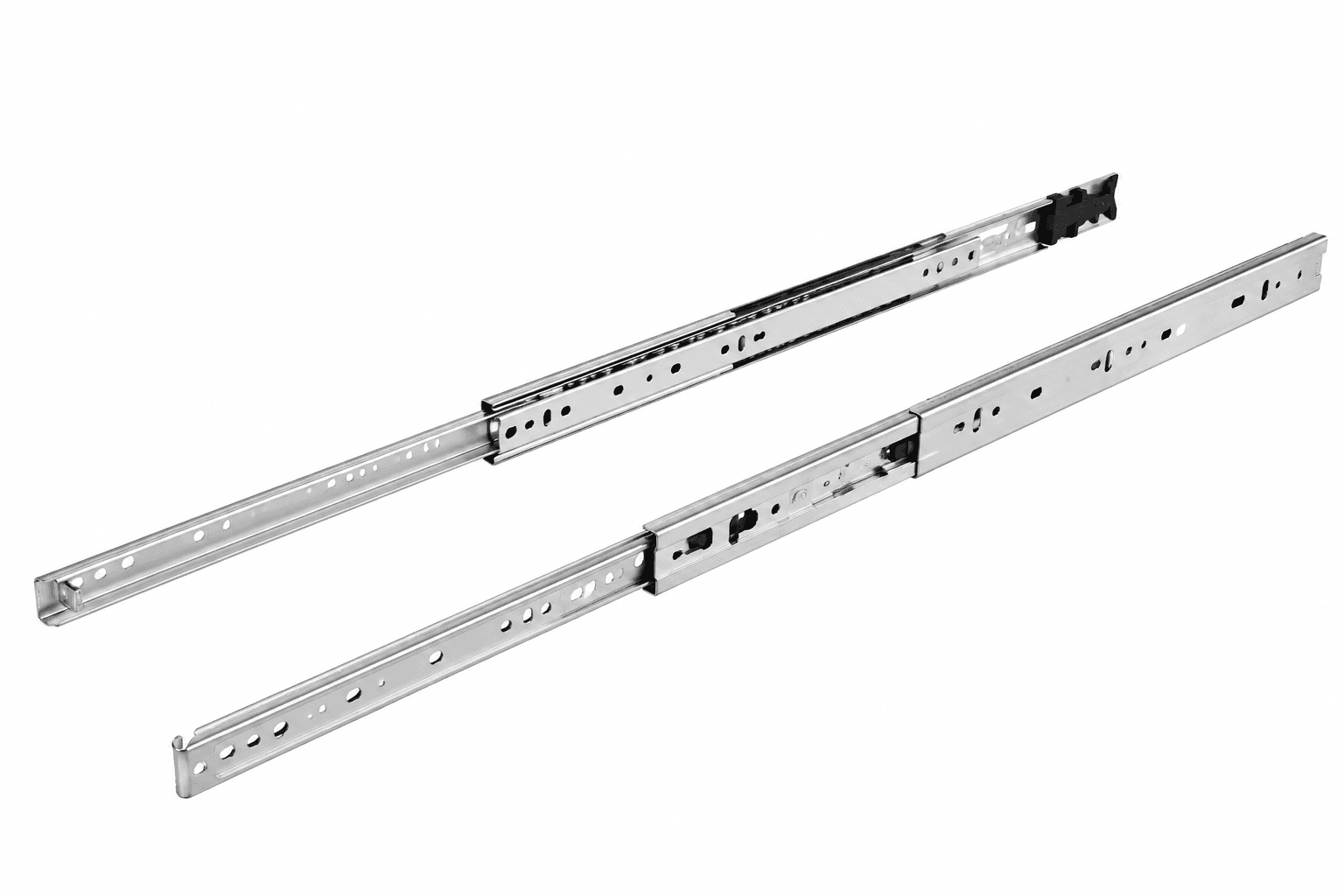 Hettich Drawer runner | 35 kg Load Capacity | Push to Open System | Zinc | Pack of 1 Set