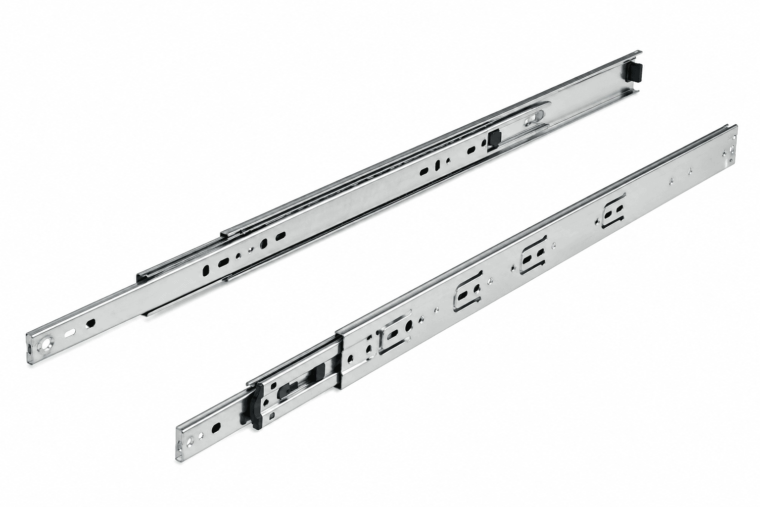 Hettich Drawer runner | 45 kg Load Capacity | Standard Sliding System | Zinc | Pack of 1 Set