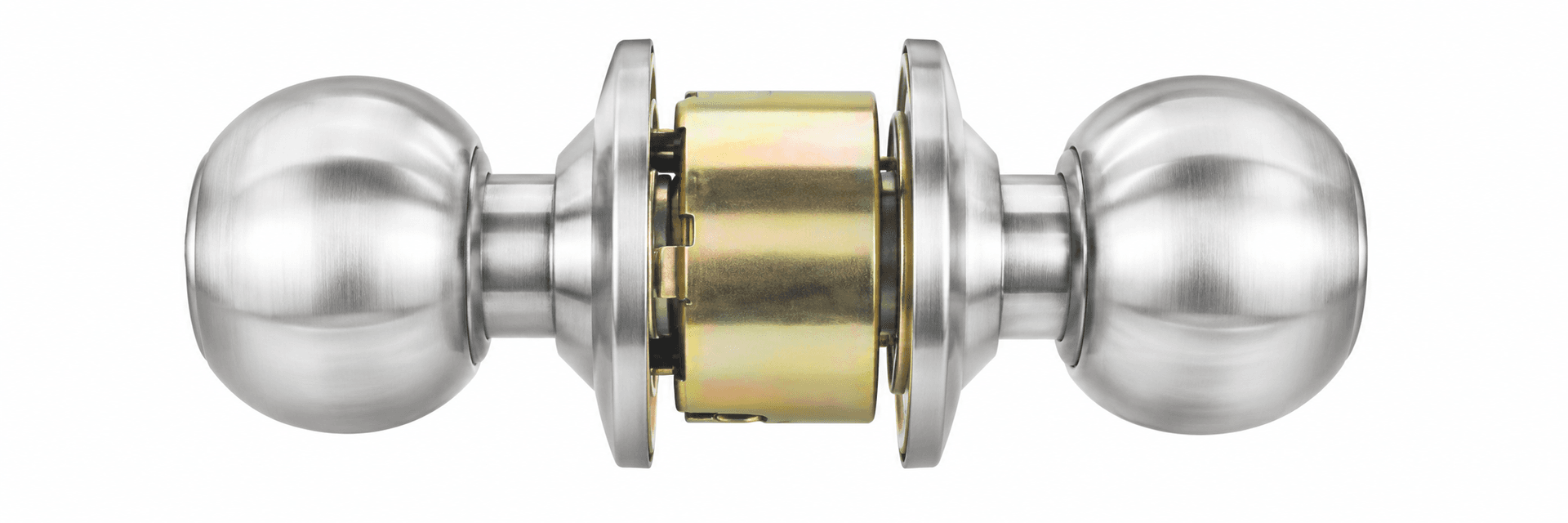 Hettich Classic Cylindrical Keyless Bathroom Lock | 60 mm | Stainless Steel | Pack of 1