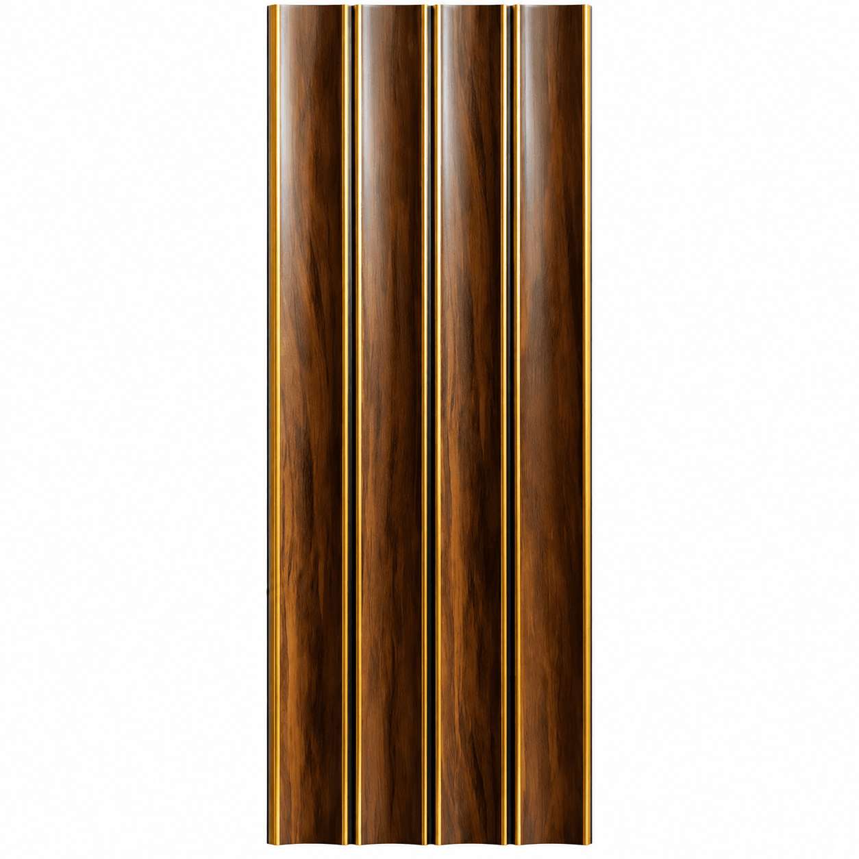 Charcoal Louvers | Decorative Fluted Wall Cladding | 5 Inch x 8 Feet | Pack of 1 image 4