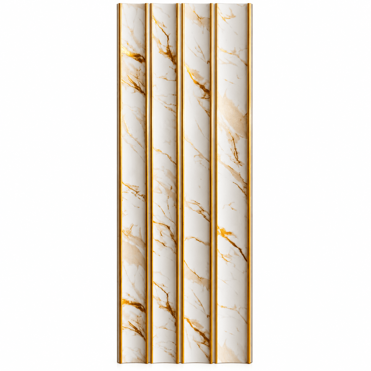 Charcoal Louvers | Decorative Fluted Wall Cladding | 5 Inch x 8 Feet | Pack of 1 image 2