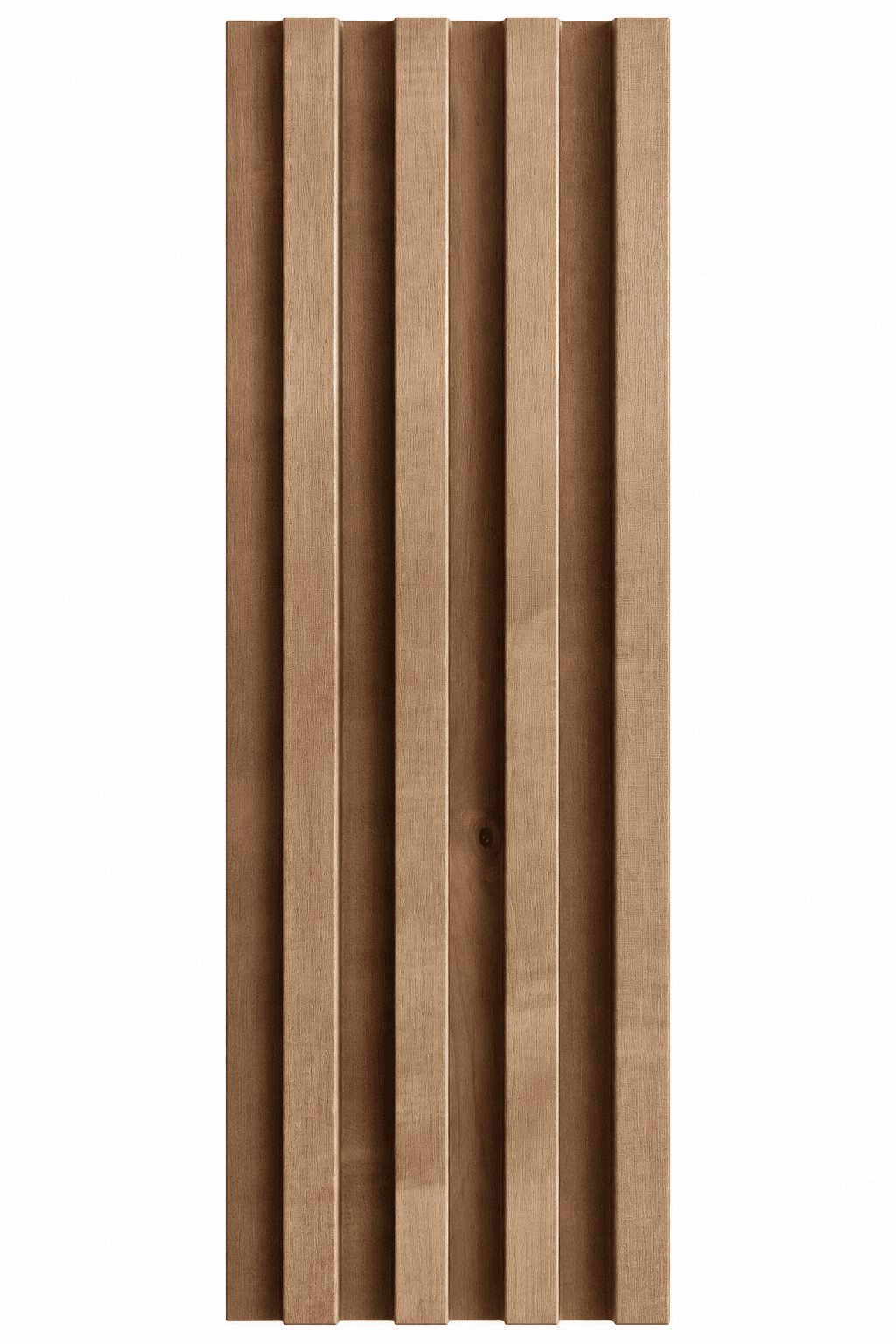 WPC Louvers | 23 mm | 4 Channel Fluted Wall Panel | 6 Inch x 9.5 Feet | Pack of 1 image 2