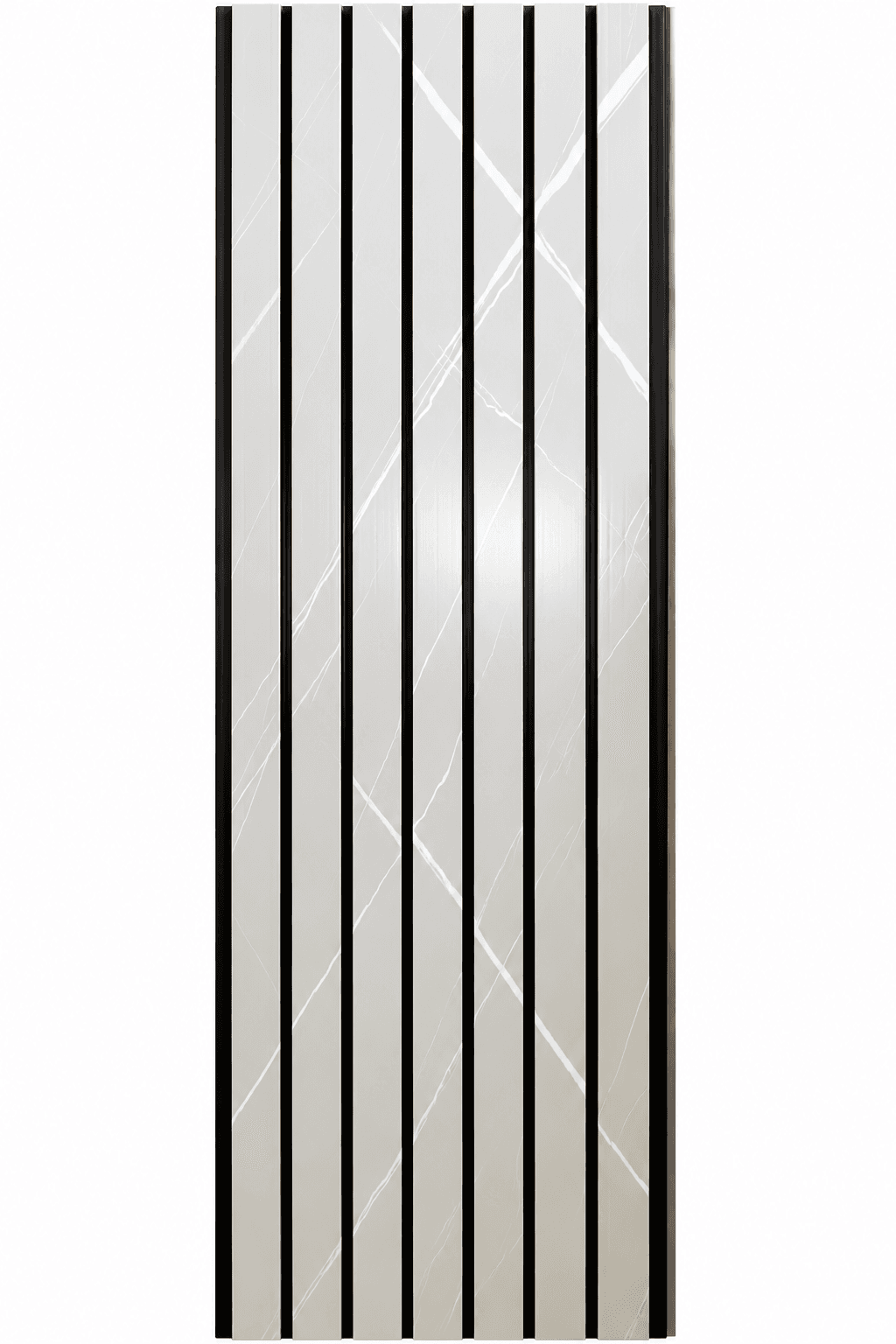 PVC Fluted Wall Panel | Decorative Interior Wall Cladding | 10 ft × 10 Inch | Pack of 1 image 2
