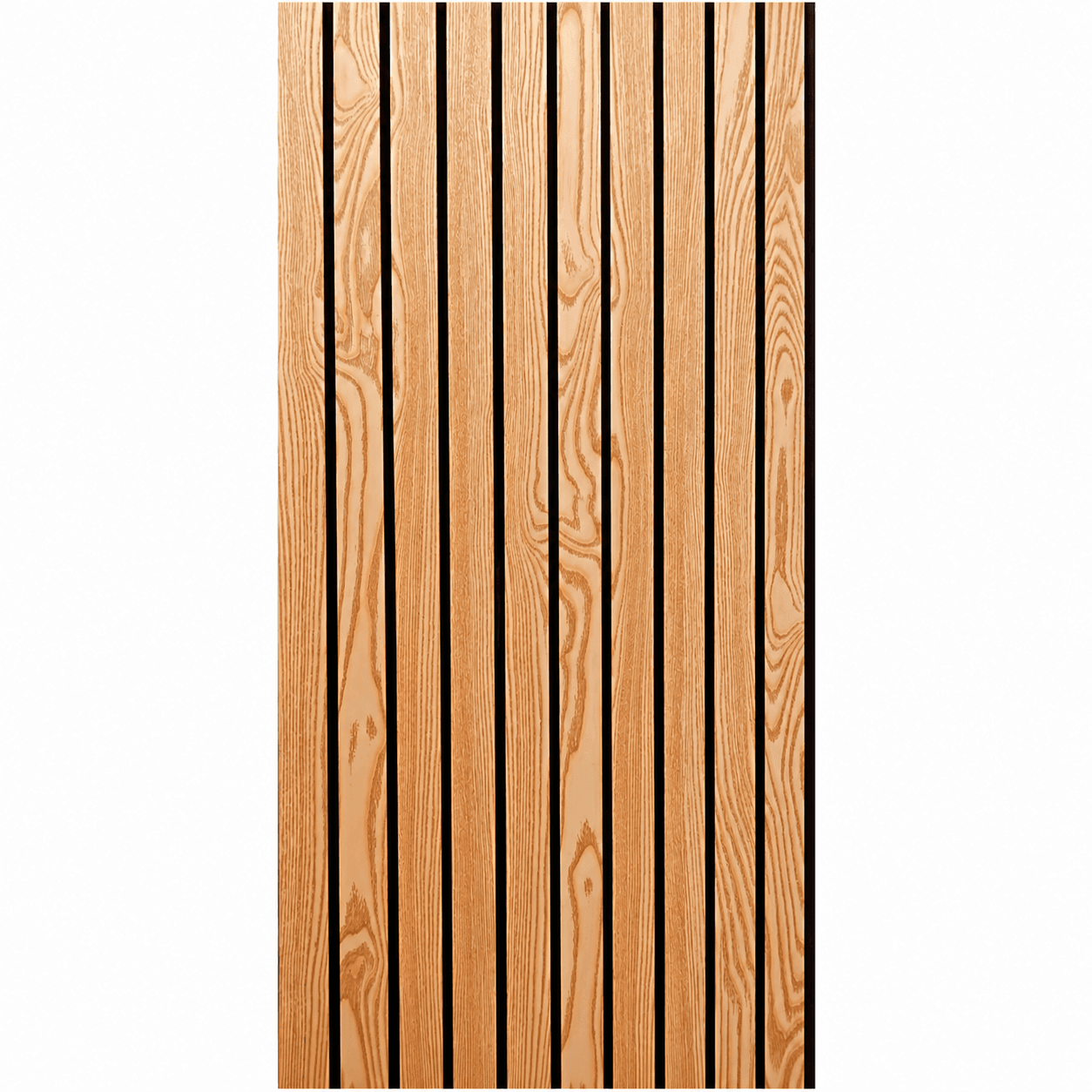 PVC Fluted Wall Panel | Decorative Interior Wall Cladding | 10 ft × 10 Inch | Pack of 1