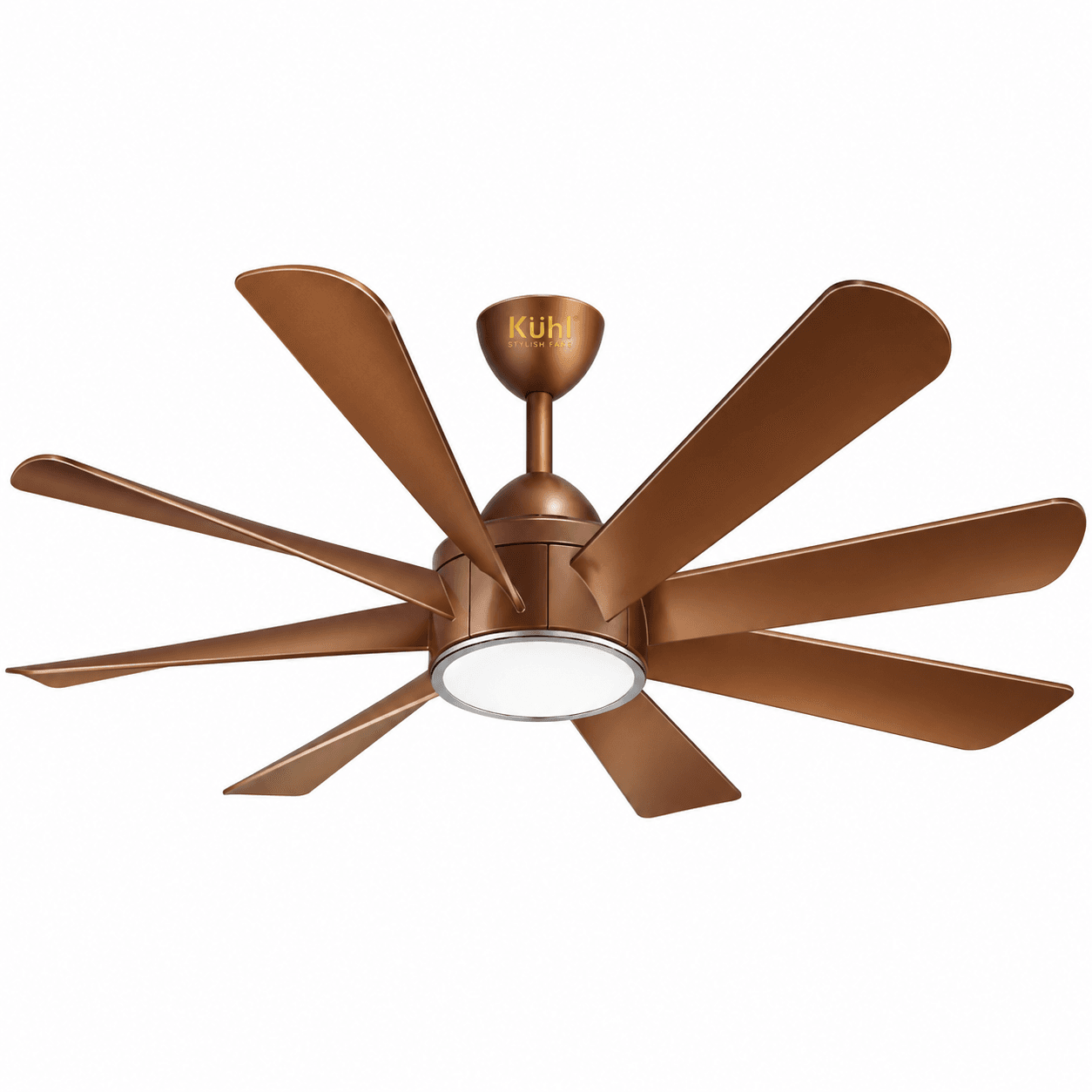 Kuhl PLATIN D8 BLDC Ceiling Fan | 8 Aerodynamic Blades |Wi-Fi/IoT & Alexa Voice Control |5 Star Rating | Down Light | LCD Remote | Pack of 1 image 2