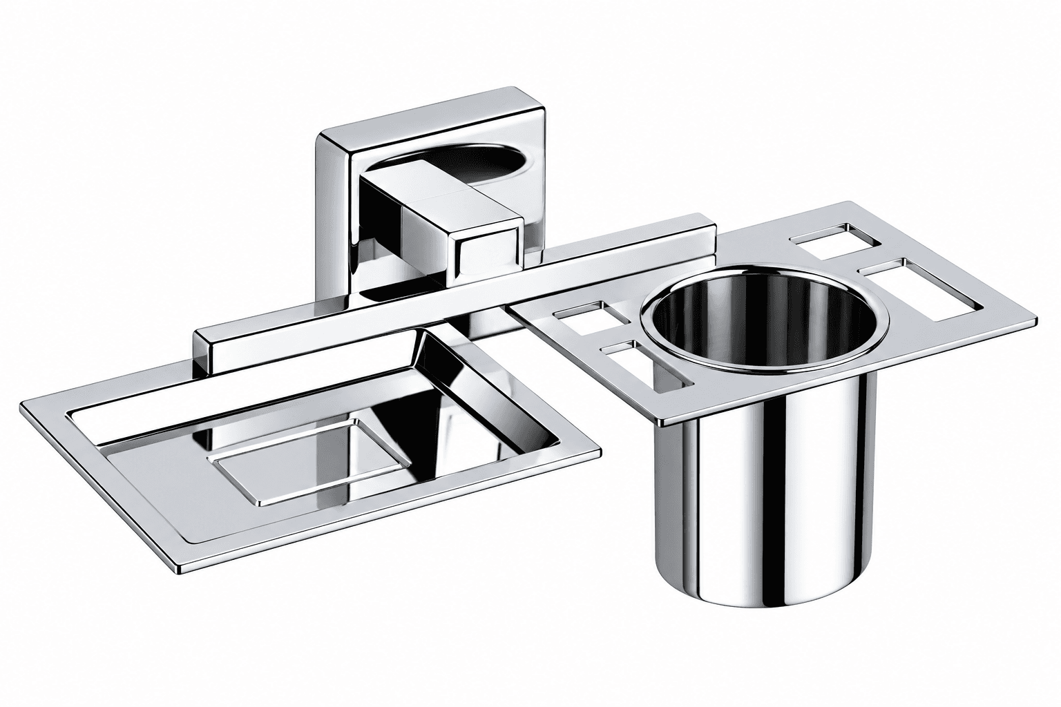 Veltrix LUIZ Soap Dish with Toothbrush Holder | Stainless Steel 202 | Wall Mounted |Pack of 1 image 3