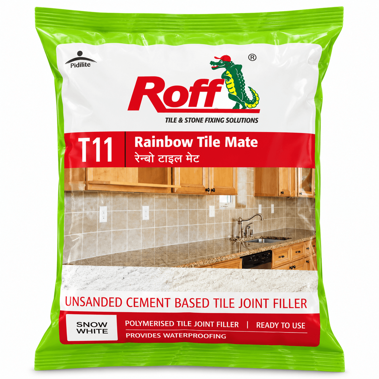 Roff T11 Rainbow Tile Mate | Unsanded Cement-Based Tile Joint Filler | Pack of 1
