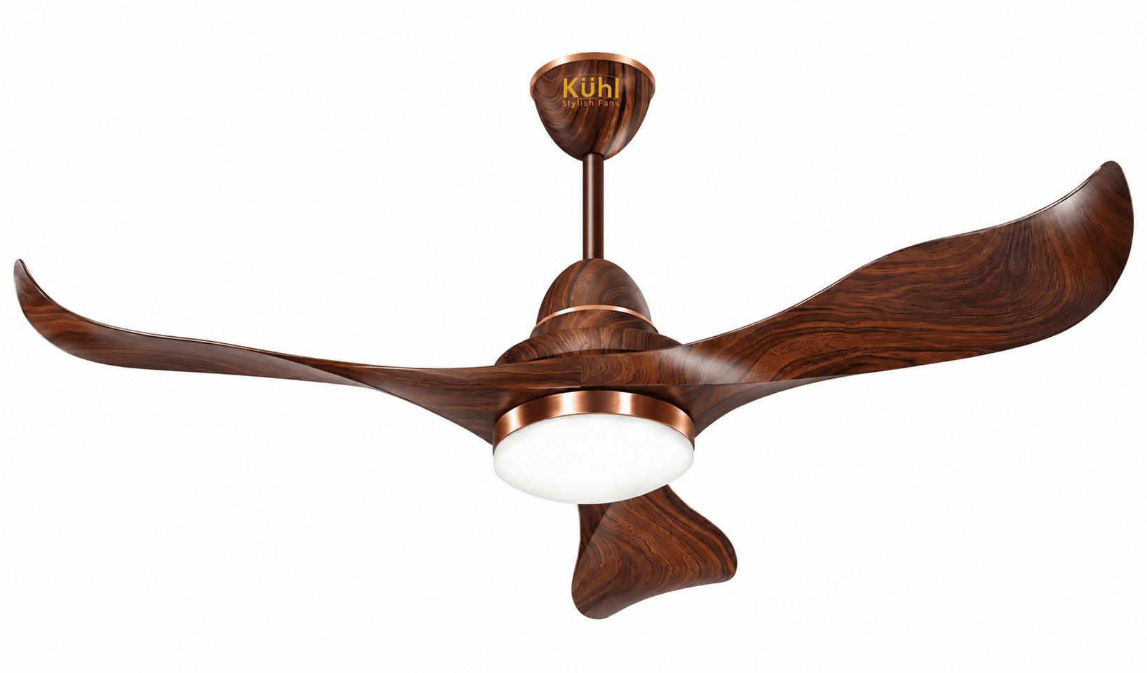 Kuhl GLANZ F3 | BLDC Ceiling Fan | 1320 mm | 3 Aerodynamic ABS Blades | Down Light | Pack of 1 image 3