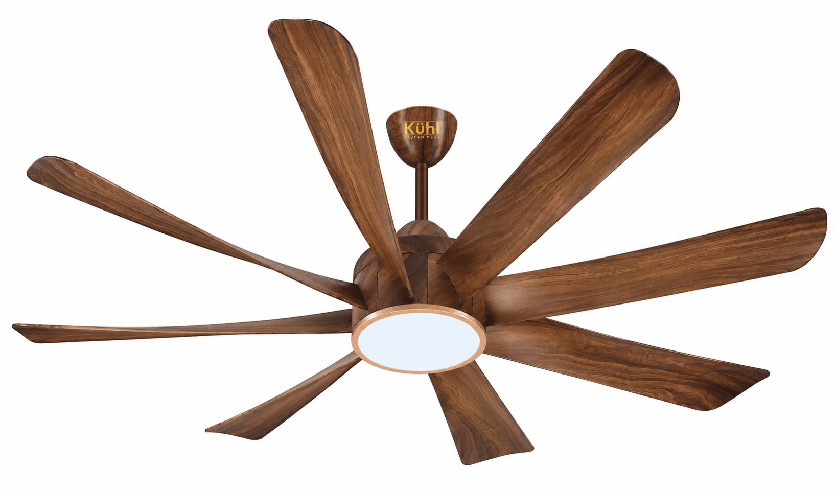 Kuhl PLATIN D8 BLDC Ceiling Fan | 8 Aerodynamic Blades |Wi-Fi/IoT & Alexa Voice Control |5 Star Rating | Down Light | LCD Remote | Pack of 1 image 3